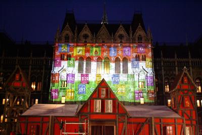 Ünneplőben az ország háza-stock-foto
