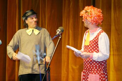 Zajlik a szilveszteri Rádiókabaré felvétele-stock-foto