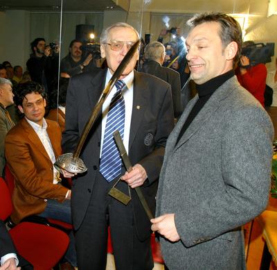 Grosics Gyulát ünnepelték 80. születésnapján-stock-foto