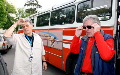 A Szenes-turné Gyöngyösön-stock-foto