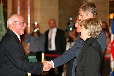 Állami kitüntetések augusztus 20-a alkalmából-stock-foto