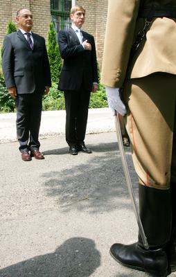 Honvédségi értekezlet-stock-foto