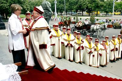 Magyarok Nagy Asztala gasztronómiai fesztivál-stock-foto
