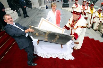 Magyarok Nagy Asztala gasztronómiai fesztivál-stock-foto