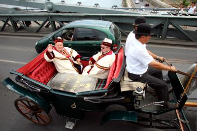 Magyarok Nagy Asztala gasztronómiai fesztivál-stock-foto