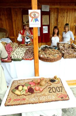 Magyarok Nagy Asztala gasztronómiai fesztivál-stock-foto