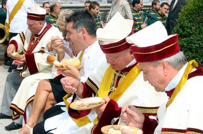 Magyarok Nagy Asztala gasztronómiai fesztivál-stock-foto