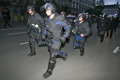 Újabb zavargások Budapesten-stock-foto