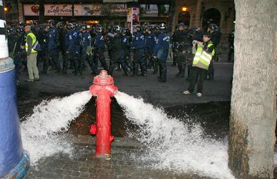 Újabb zavargások Budapesten-stock-foto