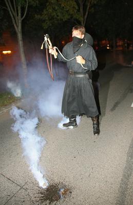 Újabb zavargások Budapesten-stock-foto