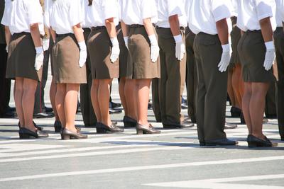 Tisztavatás a Hősök terén-stock-foto