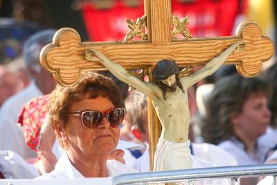 Szent Jobb körmenet-stock-foto