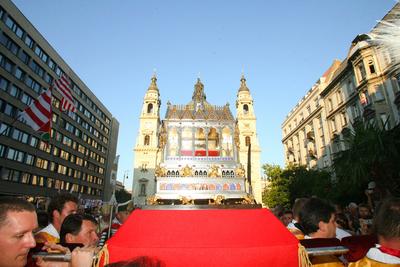 Szent Jobb körmenet-stock-foto