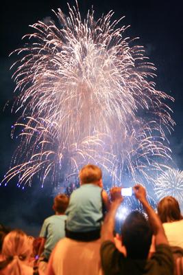 Tüzijáték-stock-foto