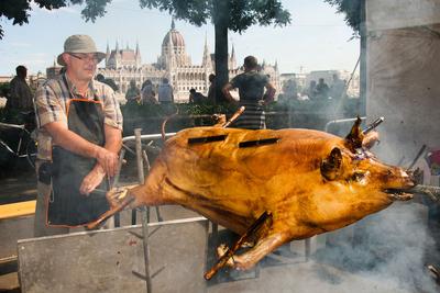 Augusztus 20-i ünnepségek Budapesten-stock-foto