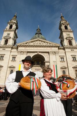 Augusztus 20-i ünnepségek Budapesten-stock-photo