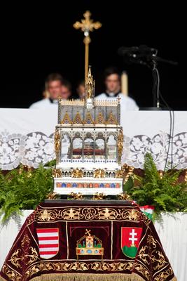 Augusztus 20-i ünnepségek Budapesten-stock-foto