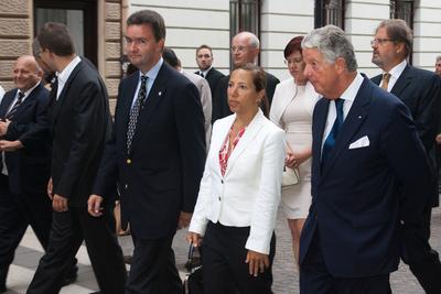 Augusztus 20-i ünnepségek Budapesten-stock-foto