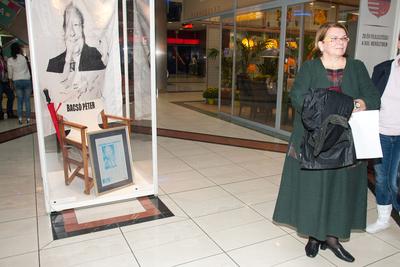 Bacsó Péter emlékkiállítás-stock-foto