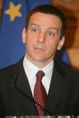 Sajtótájékoztató a miniszterelnök jelölt személyéről-stock-foto