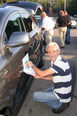 Elrajtolt a Magyar Borok Útja Rally-stock-foto