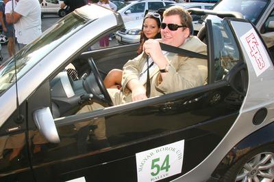 Elrajtolt a Magyar Borok Útja Rally-stock-foto