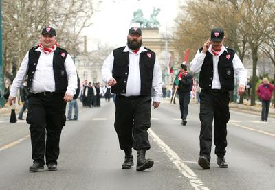 Új tagokkal bővült a Magyar Gárda-stock-foto