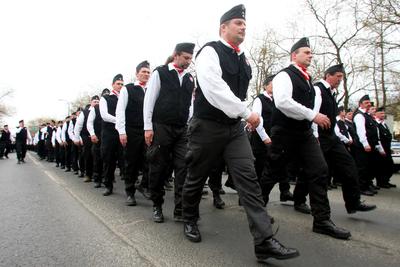 Új tagokkal bővült a Magyar Gárda-stock-foto