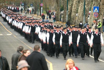 Új tagokkal bővült a Magyar Gárda-stock-foto