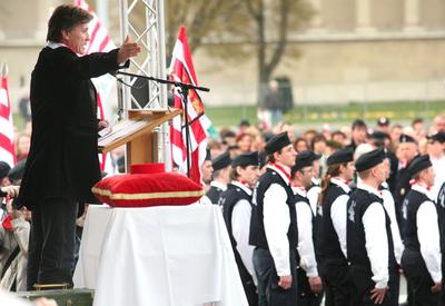 Új tagokkal bővült a Magyar Gárda-stock-foto