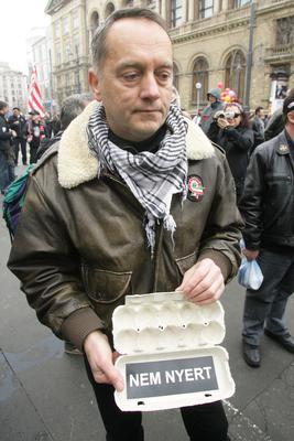 Március 15. - Ünnepségek és rendzavarás a Nemzeti Ünnepen-stock-foto