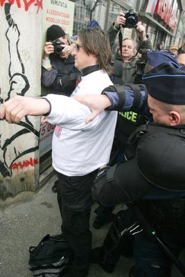 Március 15. - Ünnepségek és rendzavarás a Nemzeti Ünnepen-stock-foto