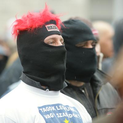 Március 15. - Ünnepségek és rendzavarás a Nemzeti Ünnepen-stock-foto