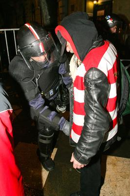 Március 15. - Ünnepségek és rendzavarás a Nemzeti Ünnepen-stock-foto