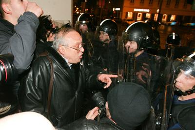 Március 15. - Ünnepségek és rendzavarás a Nemzeti Ünnepen-stock-foto