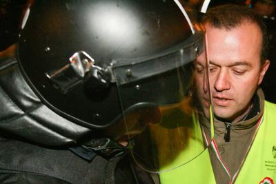 Március 15. - Ünnepségek és rendzavarás a Nemzeti Ünnepen-stock-foto