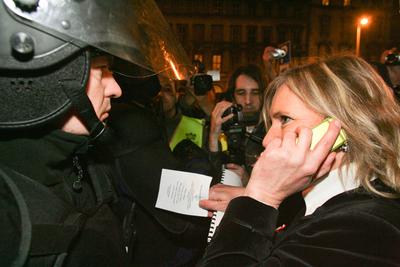 Március 15. - Ünnepségek és rendzavarás a Nemzeti Ünnepen-stock-foto