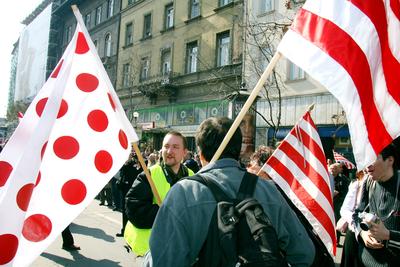 Ünnepi megemlékezés a Nemzeti Múzeumnál-stock-foto