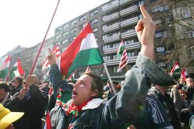 Ünnepi megemlékezés a Nemzeti Múzeumnál-stock-foto