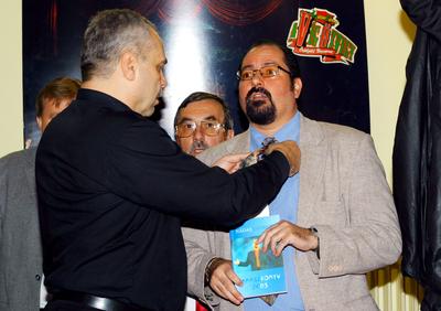 Markos György és Nádas György-stock-foto