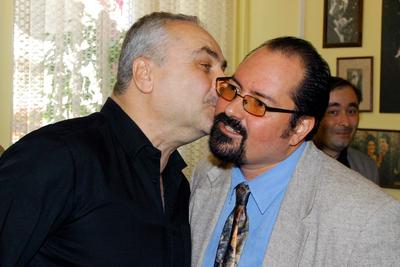 Markos György és Nádas György-stock-foto