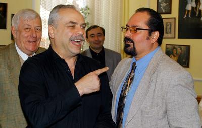 Markos György és Nádas György-stock-foto