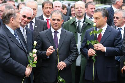 Megemlékezés a Batthyány örökmécsesnél-stock-foto