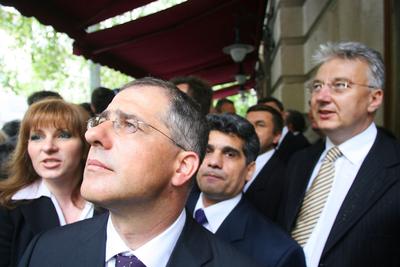 Megemlékezés a Batthyány örökmécsesnél-stock-foto