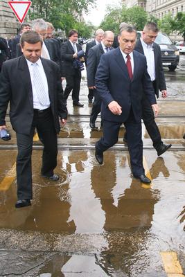 Megemlékezés a Batthyány örökmécsesnél-stock-foto