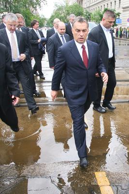 Megemlékezés a Batthyány örökmécsesnél-stock-foto