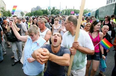 Meleg Méltóság Menete-stock-foto