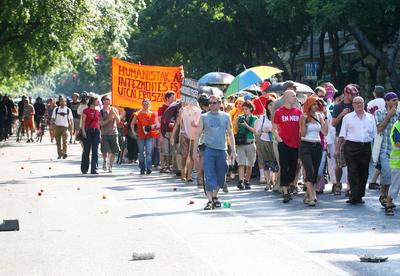 Meleg Méltóság Menete-stock-foto