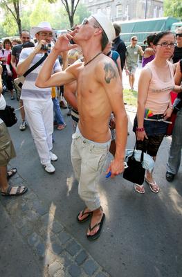 Meleg Méltóság Menete-stock-foto