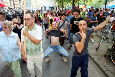 Meleg Méltóság Menete-stock-foto